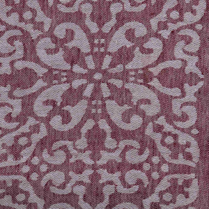 Meterware LI-A19 Barock Streifen-Bordeaux