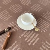 Tischtuch PHILOSOPHEN | 100% Bio-Baumwolle | Farbe: Havanna