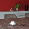 Tischtuch PHILOSOPHEN | 100% Bio-Baumwolle | Farbe: Havanna