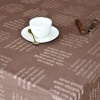 Tischtuch PHILOSOPHEN | 100% Bio-Baumwolle | Farbe: Havanna