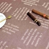 Tischtuch PHILOSOPHEN | 100% Bio-Baumwolle | Farbe: Havanna