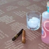 Tischtuch PHILOSOPHEN | 100% Bio-Baumwolle | Farbe: Havanna