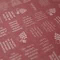 Tischdecke Weinlese - Farbe Bordeaux