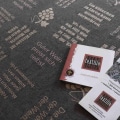 Tischdecke Weinlese - Farbe Schwarz