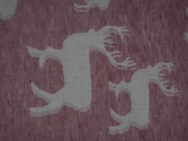 Design 23 Hirsch im Rudel Bordeaux