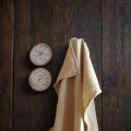 Saunatuch Pikee-Fischgrat aus Biobaumwolle - 70x180cm