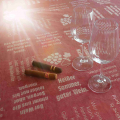 Tischdecke Weinlese - Farbe Bordeaux