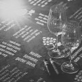 Tischdecke Weinlese - Farbe Schwarz