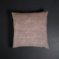 Kissenbezug aus Halbleinen (50% Leinen + 50% Bio-Baumwolle) | Design: 51  Fischgrat Fresco | Farbe: Fumograu | Alle Größen | Made in Austria.