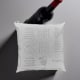 Kissenbezug aus Halbleinen (50% Leinen + 50% Bio-Baumwolle) | Genre: Wein - Zitate | Farbe: Weiss | Alle Größen | Made in Austria!